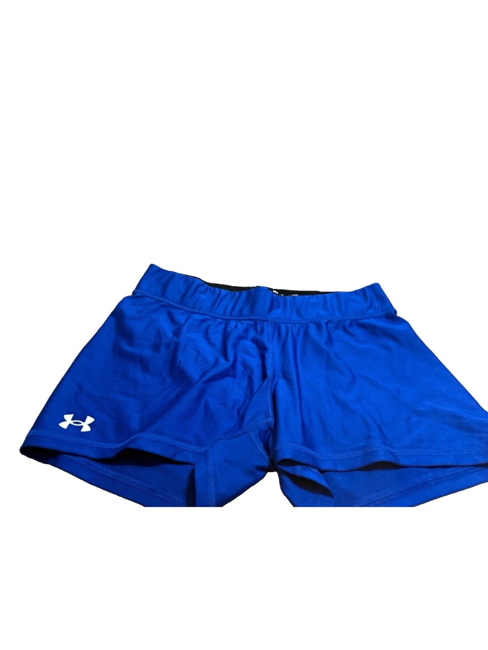Under Armour HeatGear Women’s Blue Compression Gym Shorts! XL 32x4